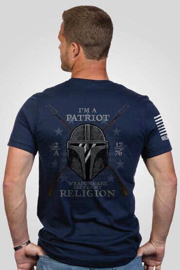 Nine Line Apparel My Religion short sleeve tshirt in navy